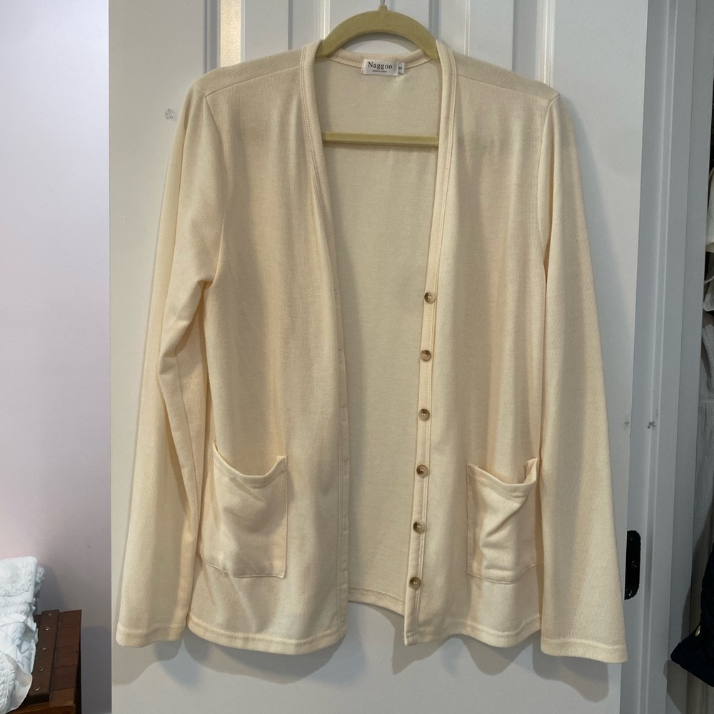 Cream cardigan